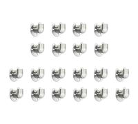 Mocturnity Lot de 20 supports de penderie en acier inoxydable, support de prise ouverte en forme de U, support de barre de rideau de douche