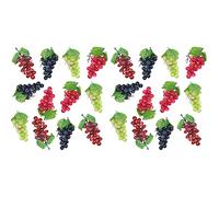 Mocturnity Lot de 24 grappes de raisins artificiels réalistes pour mariage, vin, centre de table de cuisine