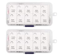 Mocturnity Lot de 240 rondelles à clip en acier inoxydable 304 pour soutien-gorge d'axe M1.5-M10