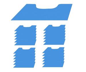 Mocturnity Lot de 25 tapis de toilette jetables, désodorisants, tapis de sol pour l'entraînement au pot, contour antidérapant en forme de U