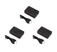 Mocturnity Lot de 3 commutateurs réseau à 2 ports RJ45 Extenseur de câble répartiteur de réseau Sélecteur de 100 Mbps Connecteur adaptateur 2 voies sans alimentation