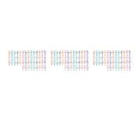 Mocturnity Lot de 3 étiquettes autocollantes transparentes pour clavier de piano 49/54/61/88 Clavier électronique 88 touches du clavier de piano Note adhésive pour touches de piano