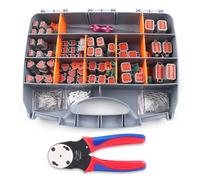 Mocturnity Lot de 338 connecteurs DT allemands - Pince à sertir pour connecteurs à 2, 3, 4, 6 et 8 broches