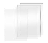 Mocturnity Lot de 4 Plaques de Découpe Transparentes, 8,7 X 6,1 Pouces, Tampons de Découpe pour Machine de Découpe et Gaufrage