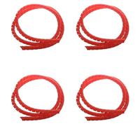 Mocturnity Lot de 4 tubes de protection pour scooter Line Spiral Color Change Tube Protecteur Tubes d'enroulement de 1 m de longueur pour M365 Pro Accessoires Rouge