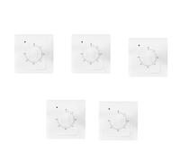 Mocturnity Lot de 5 interrupteurs de minuterie, compte à rebours, 220 V, 10 A, 30 min, interrupteur de contrôle de prise de temps numérique électrique, bouton de style mécanique