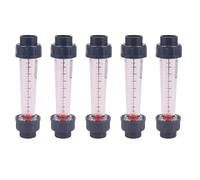 Mocturnity Lot de 5 jauges de débit Lzs-25 Type de tube en plastique 300-3000L/h Rotamètre d'eau Débitmètre liquide Outils de mesure pour lumière chimique