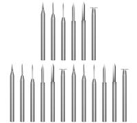 Mocturnity Lot de 6 forets de sculpture sur bois pour outil rotatif, accessoires pour perceuse de gravure, foret, outil de polissage pour travaux manuels sur bois, 3 mm