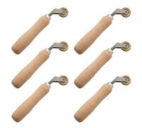 Mocturnity Lot de 6 rouleaux de penny en laiton de 6 mm avec roulement à billes en plastique Air chaud Fer à souder en plastique Outil de soudure Fournitures Buses de soudure