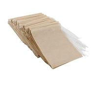 Mocturnity Lot de 600 sachets à thé jetables - Matériau naturel - Cordon de serrage - Pour thé en vrac (5 x 7 cm)