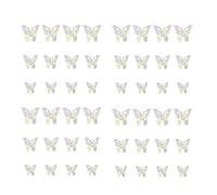 Mocturnity Lot de 72 autocollants muraux en forme de papillon - Décoration de papillons 3D amovibles pour décoration de (B)
