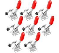 Mocturnity Lot de 8 colliers de serrage avec loquet à libération rapide réglable, colliers horizontaux en acier inoxydable de 60 livres