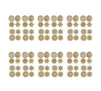 Mocturnity Lot de 96 autocollants en métal pour décoration de cadeaux de fête des enfants 7 chakras cuivre énergie tour orgonite