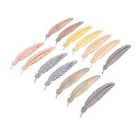 Mocturnity Marqueurs en métal de 14 pièces Marqueurs de plumes en métal Cadeau pour le lecteur femme et enfant