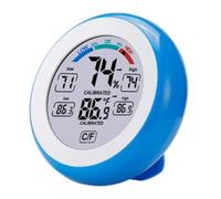 Mocturnity Moniteur numérique hygromètre thermomètre intérieur maison température humidité Moniteur pour maison, bureau, chambre Bleu