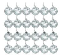 Mocturnity Ornements de boules disco boules de miroir argentées pour la décoration du banquet de mariage de l'arbre de Noël