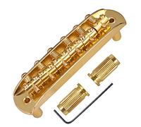 Mocturnity Pont de Selle de Guitare avec de Baril RéGlables en Alliage de Zinc pour Accessoires de Guitare Jazzmaster, Or