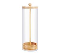 Mocturnity Porte-pailles en Plastique Robuste pour Comptoir - Distributeur de Paille avec Couvercle en Bambou pour Paille Courante - 8,3 cm x 0,25 cm - 9 Pièces
