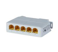 Mocturnity Rallonge PoE Gigabit 802.3af/At/BT Répéteur PoE à 5 ports VLAN Extension de 100 M (328 pieds) Supplémentaires d'énergie et transmission de données