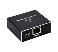 Mocturnity Répartiteur Gigabit Ethernet 1 entrée 2 sorties, rallonge réseau RJ45, répartiteur de câble Internet 1000 Mbps, pour câble Cat5/5E/6/7/8