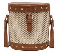 Mocturnity Sac à bandoulière en paille pour femme Sac à bandoulière pour femme Marron