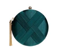 Mocturnity Sac à main tendance en métal pour femme, sac à main, porte-monnaie, sac à main, chaîne d'épaule, pour femme de nuit, pour téléphone et poche Vert