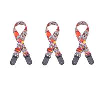 Mocturnity Sangle de Guitare Folk en Nylon Imprimé Fluorescent en Cuir de Crâne Sangle de Guitare Électrique, Sangle de Guitare Acoustique,A