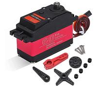 Mocturnity Servo numérique à engrenage en métal résistant à l'eau 60 kg 180° DS5160 Haut couple pour voiture Robot RC 1/6 axial SCX6 1/5 Redcat Baja