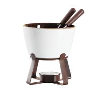 Mocturnity Set de tasses à fondue au chocolat, marmite pour faire fondre du chocolat, du fromage, du beurre, B