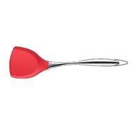 Mocturnity Spatule de cuisine en silicone antiadhésive Pelle à Wok à manipuler en acier inoxydable crêpe en silicone souple cuisson de cuisine rouge