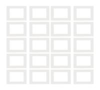 Mocturnity Supports de Cadre Photo A3 20 PièCes Supports de Photo Photo Tapis de Cadre Supports de Photo Blancs pour Affichage D'Affiches Photo
