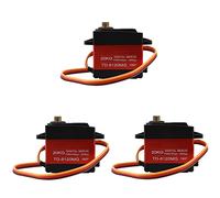 Mocturnity Td-8120Mg Lot de 3 servomoteurs numériques étanches en métal avec 20 kg Couple élevé 180 Angle pour télécommande RC Modèle de voiture Véhicule Servo 20 kg