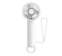 Mocturnity Ventilateur portable à main USB mini, multifonction, 3 vitesses, type C, rechargeable, avec mousqueton pour voyages en plein air A