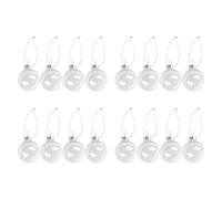 Mocturnity Xmas Ball Home Tree Decor Gift Lot de 16 boules de bricolage transparentes en plastique sans couture 60 mm