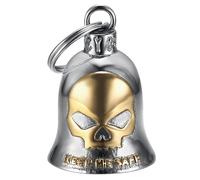 MOCY BELL - Clochette Moto Mocy Bell Skull Keep Me Safe Acier Inoxydable