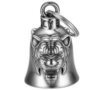MOCY BELL - Clochette Moto Tigre MocyBell - Guardian Bell Acier 316L - Porte Bonheur Motard Biker - Cadeau Moto