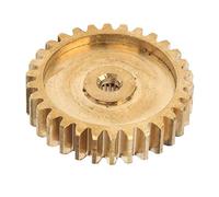 MOD 0.8 Brass Spur Gear 30 Tooth | 25 Spline Servo Gear for Industrial Robots/RC Applications | Tight Tolerance 3:1 Ratio Gear 4305-0025 - 0030