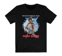 Mod.14 John Rambo First Blood Vietnam War Veteran Soldier Baker Team Acorralado Sylvester Stallone T-shirt, Noir , 3XL