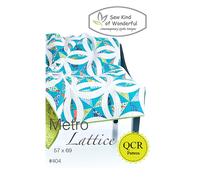 Mod le de courtepointe Metro Lattice : un mod le de courtepointe contemporain utilisant la r gle Quick Curve de Sew Kind of Wonderful