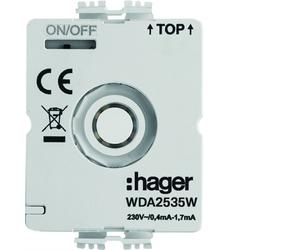 Mod LED,commande d'eclairage,230V,Neutral - HAGER WDA2535W