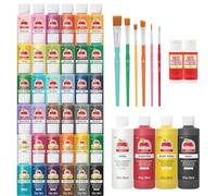 Mod Podge Apple Barrel Mega Kit de peinture acrylique, 48 pièces, parfait pour les projets de bricolage et d'artisanat, assortiment