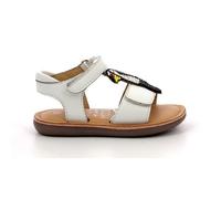MOD8 Sandales Cloonimals fille cuir blanc - fermeture scratch 26