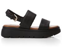 Moda in Pelle Moda in Pelle Black Netty Two Part Platform Leather Sandal