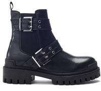 Moda in Pelle Moda in Pelle Black Sh Ilroy Double Buckle Biker Boots