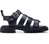 Moda in Pelle Moda in Pelle Black Shoon Inshore T-Bar Fisherman on Cleated Sole Unit Sandals