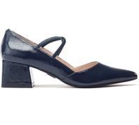 Moda in Pelle Moda in Pelle Blue Garlande Elastic Cross Strap Block Heel Shoes Blue EU 37 (UK 4)