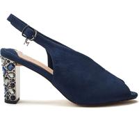 Moda in Pelle Moda in Pelle Blue High Vamp Sling Back Sandals