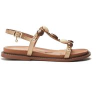 Moda in Pelle Moda in Pelle Brown Jewel Stone T-Bar Comfort Sandals