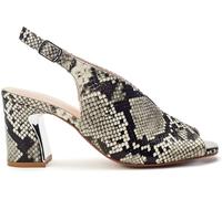 Moda in Pelle Moda in Pelle Grey Love High Vamp Sandals With Swoosh Heels