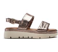 Moda in Pelle Moda in Pelle Grey Netty Two Part Platform Leather Sandals